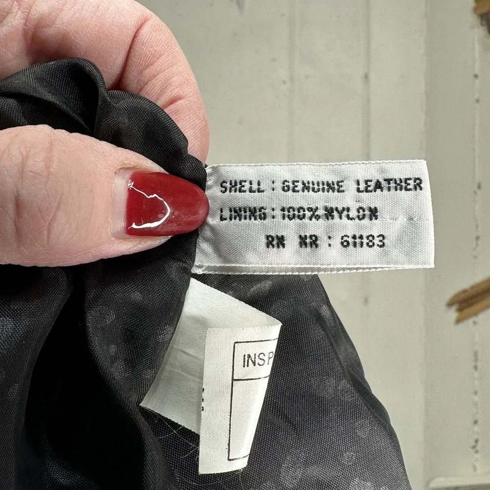 Vintage Donna Pelle PM Black Leather Long Trench Coat Grunge Emu Mobwife Matrix - Picture 8 of 8